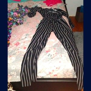 Striped jumpsuit